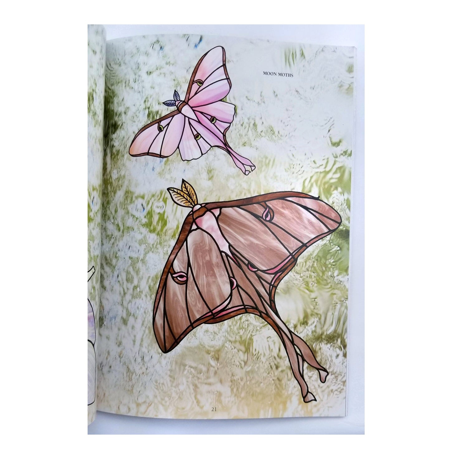 Butterfly Pattern Design Book, Stained Glass Craft Projects with Beautiful Winged Ladies. Nice Color Photos. Jillian Sawyer author.