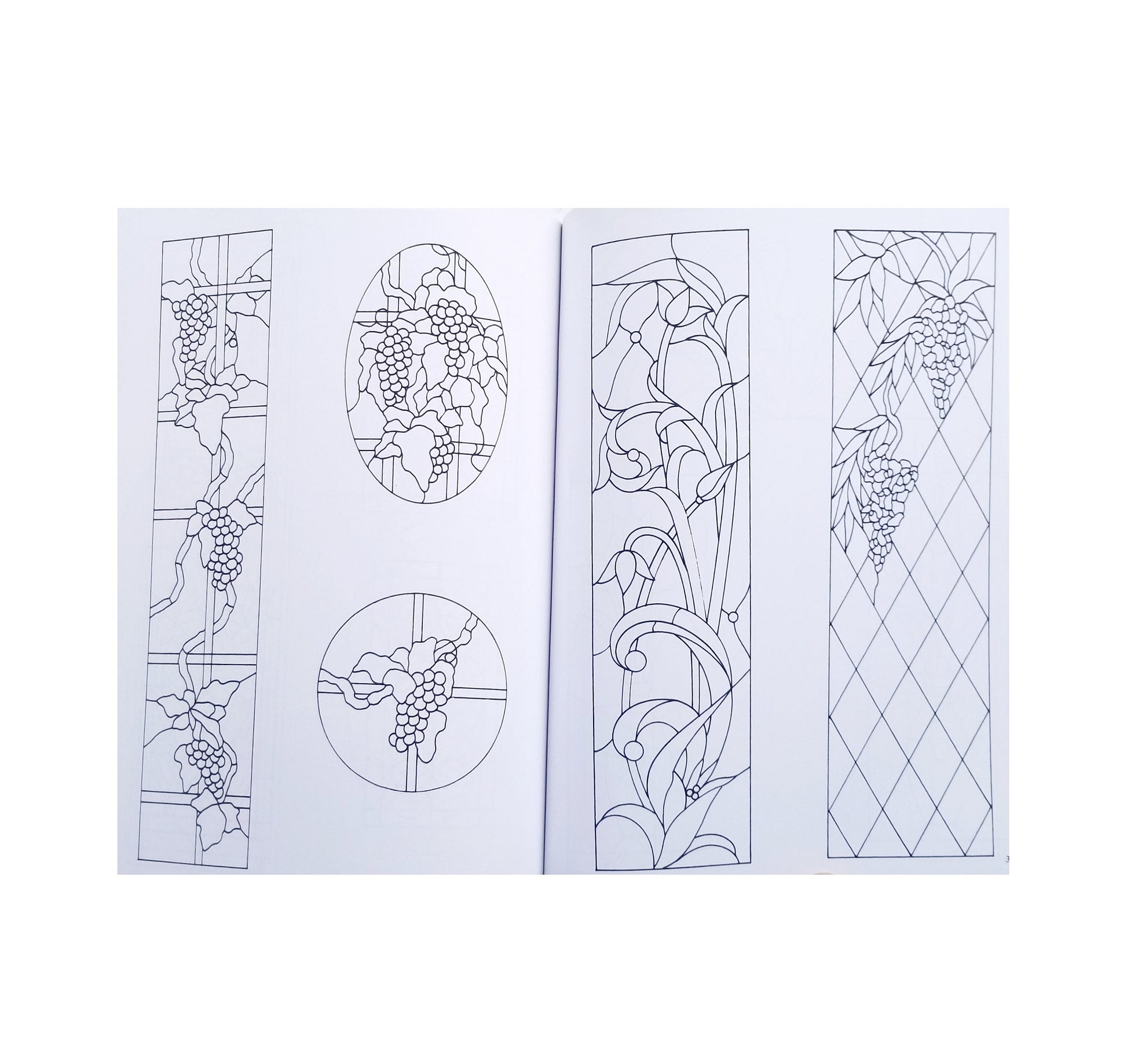 Decorative Doorways Stained Glass Pattern Book. 151 Projects for Windows, Transoms, Fanlights. Traditional, Contemporary.