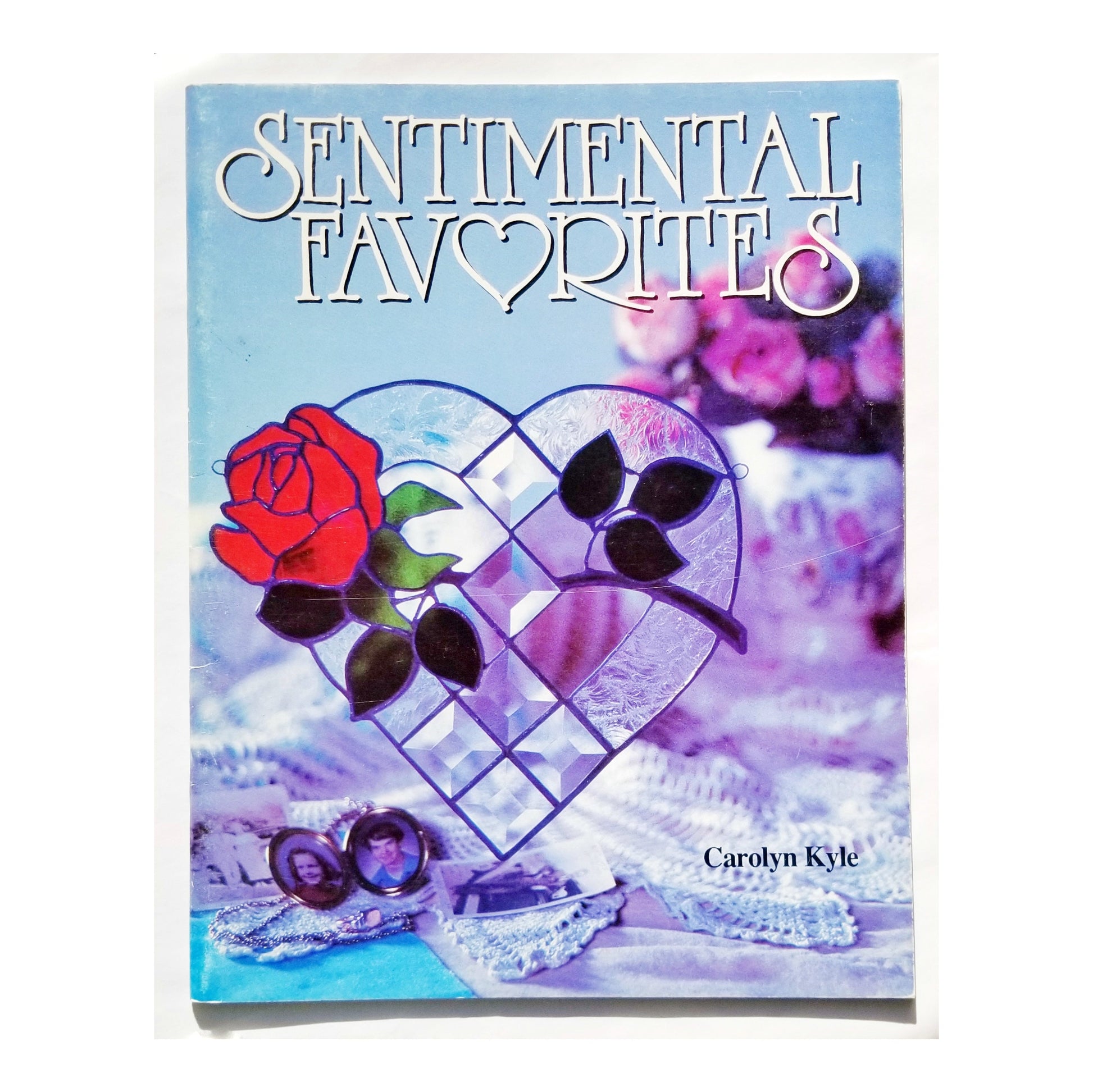 Stained Glass Pattern Book, How to make Panels & Suncatchers. Used in Good Condition. Designs featuring Bevels, Roses and Hearts for gifts.